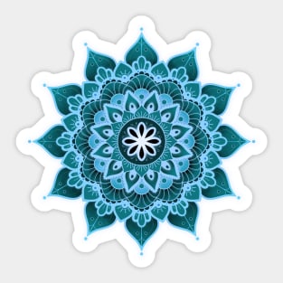 Throat Chakra Mandala (series) Sticker